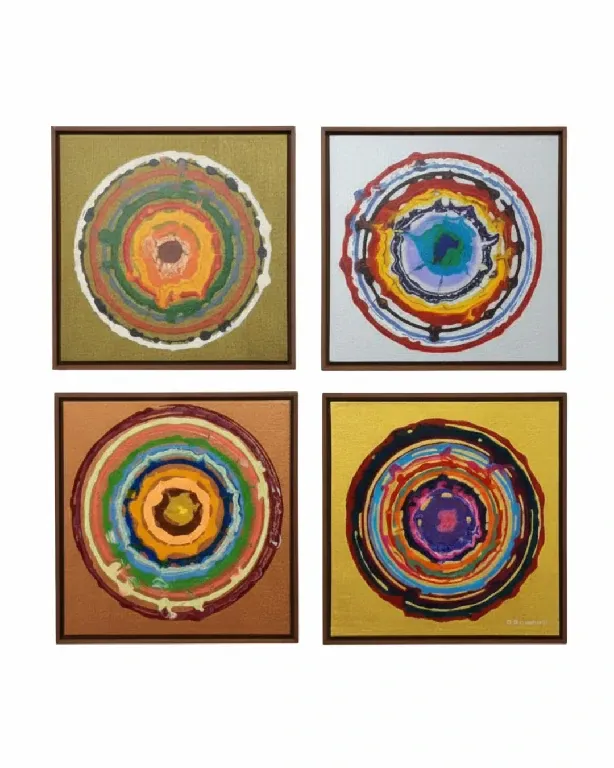 Passeio Estações • 30x30 • Quadríptico