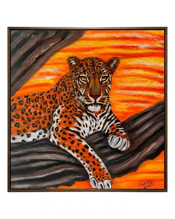 Onça Pintada na Árvore • 40x40