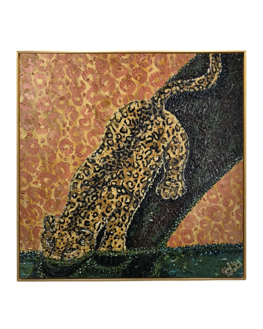 Onça e Água • 100x90 • Giulia Soledad