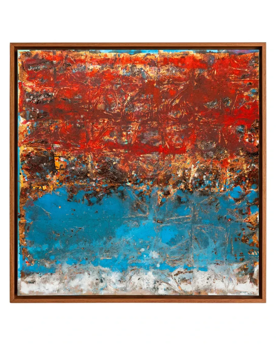 Abstrato Azul e Vermelho • 100x100 • Reco Marder
