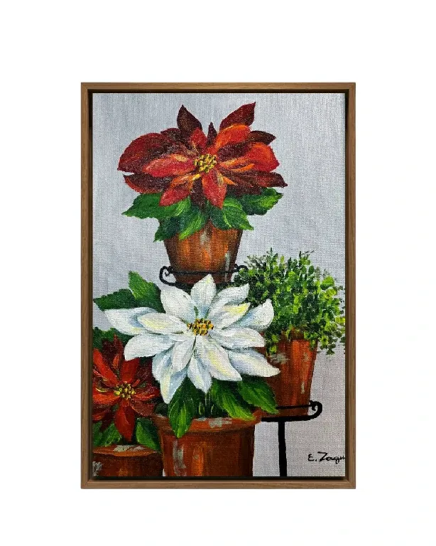 O VERMELHO E O BRANCO COM AVENCA • 19 x 29 • Eliana Zagui